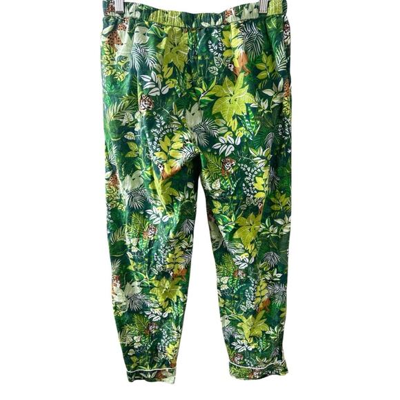 Printfresh Tropical Oasis Pajama Pants Jungle Print Size X-Small Gently Used - Picture 3 of 7